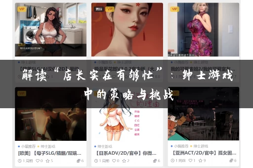 解读“店长实在有够忙”：绅士游戏中的策略与挑战