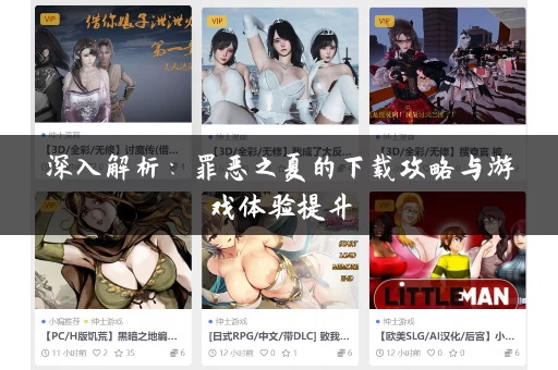 深入解析：罪恶之夏的下载攻略与游戏体验提升