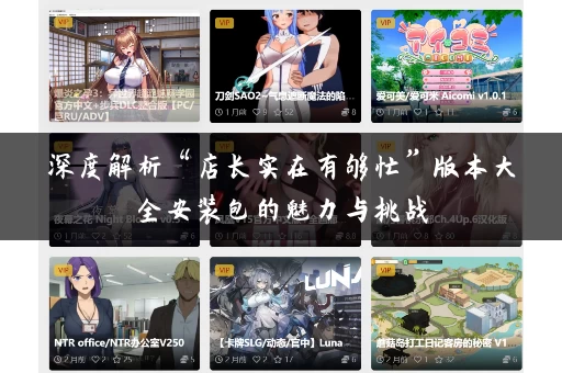 深度解析“店长实在有够忙”版本大全安装包的魅力与挑战 深度解析“店长实在有够忙”版本大全安装包的魅力与挑战