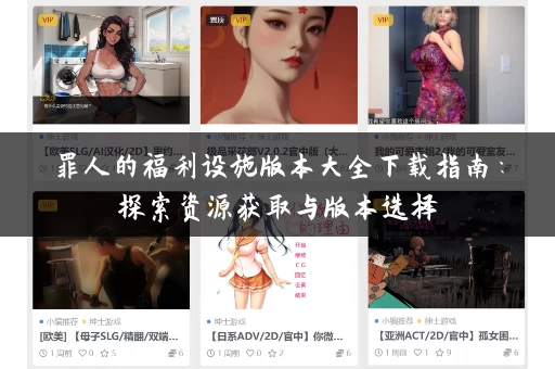 罪人的福利设施版本大全下载指南：探索资源获取与版本选择