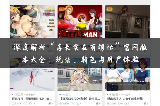 深度解析“店长实在有够忙”官网版本大全：玩法、特色与用户体验