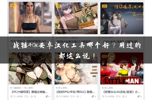 战锤40k安卓汉化工具哪个好？用过的都这么说！