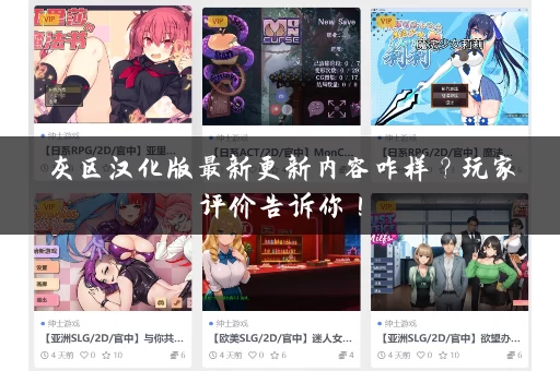 灰区汉化版最新更新内容咋样？玩家评价告诉你！