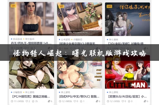 怪物猎人崛起：曙光联机版游戏攻略，新手必看这几招！