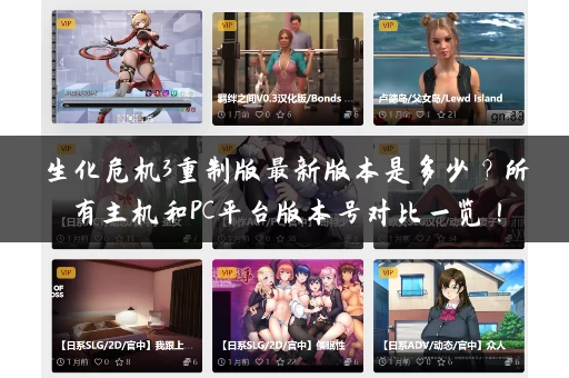 生化危机3重制版最新版本是多少？所有主机和PC平台版本号对比一览！