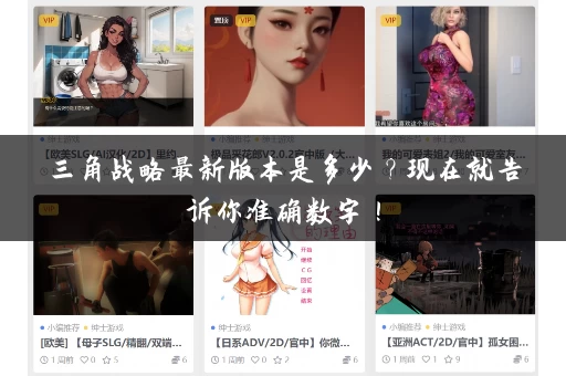 三角战略最新版本是多少？现在就告诉你准确数字！