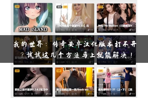 我的世界:传奇安卓汉化版本打不开?试试这几个方法马上就能解决! 我的世界:传奇安卓汉化版本打不开?试试这几个方法马上就能解决!