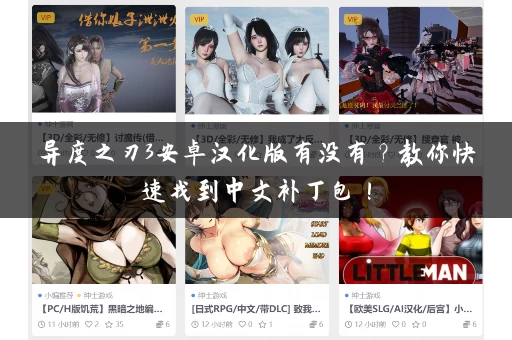 异度之刃3安卓汉化版有没有？教你快速找到中文补丁包！