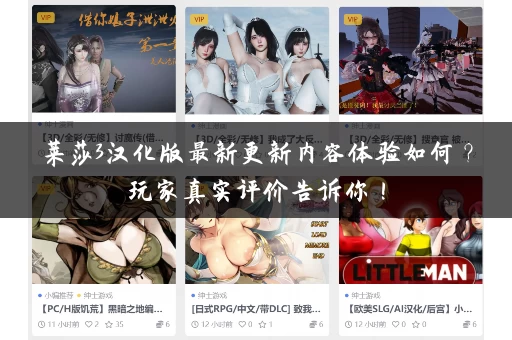 莱莎3汉化版最新更新内容体验如何？玩家真实评价告诉你！