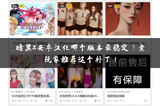 暗黑2安卓汉化哪个版本最稳定?老玩家推荐这个补丁! 暗黑2安卓汉化哪个版本最稳定?老玩家推荐这个补丁!