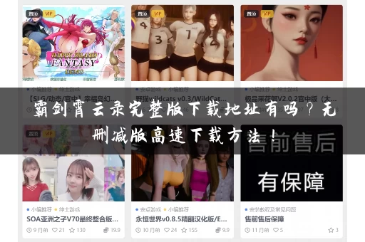 霸剑霄云录完整版下载地址有吗?无删减版高速下载方法! 霸剑霄云录完整版下载地址有吗?无删减版高速下载方法!