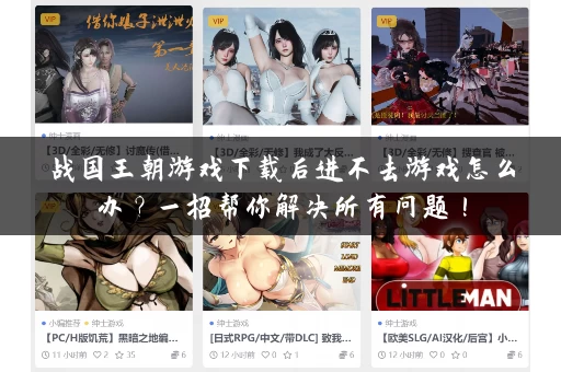 战国王朝游戏下载后进不去游戏怎么办?一招帮你解决所有问题! 战国王朝游戏下载后进不去游戏怎么办?一招帮你解决所有问题!