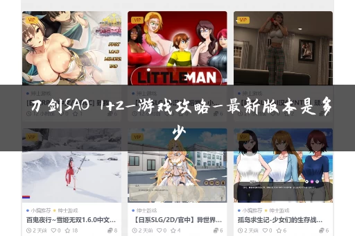 刀剑SAO 1+2_游戏攻略_最新版本是多少