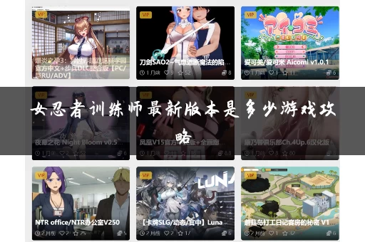 女忍者训练师最新版本是多少游戏攻略