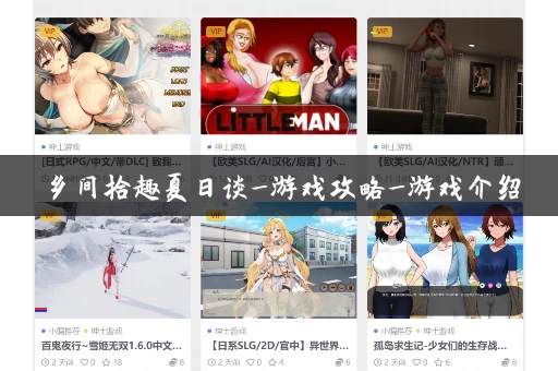 乡间拾趣夏日谈_游戏攻略_游戏介绍