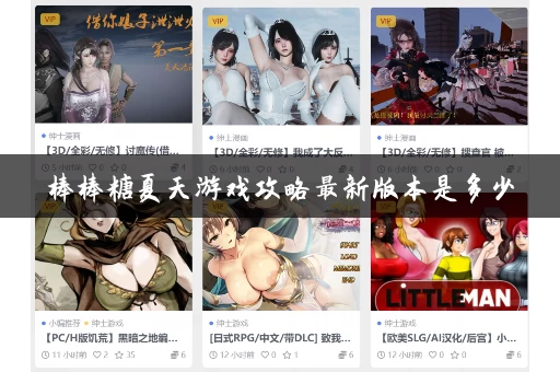 棒棒糖夏天游戏攻略最新版本是多少