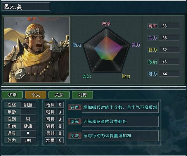 《三国志11大浪淘沙》新武将讲解15：马元义李采薇的能力属性及妙用