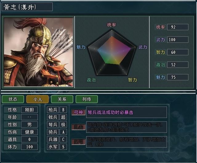 《三国志11大浪淘沙》新武将讲解19：黄蝶舞的能力属性及妙用