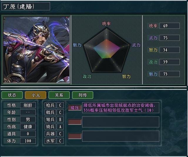 《三国志11大浪淘沙》新武将讲解8：丁原程远志何曼的能力属性及妙用