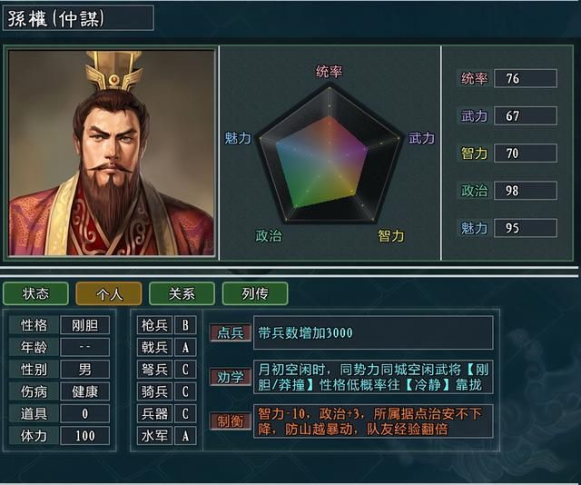 三国志11大浪淘沙特技详解39：冢虎巡视练兵制衡威压的效果及妙用
