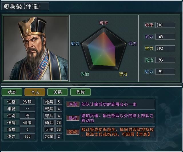 三国志11大浪淘沙特技详解39：冢虎巡视练兵制衡威压的效果及妙用