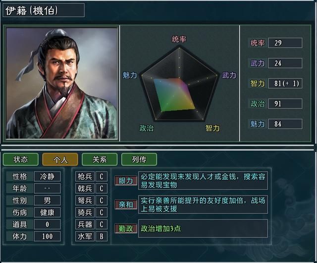 三国志11大浪淘沙特技详解37：伏路贤哲革新法治亲和的效果及妙用