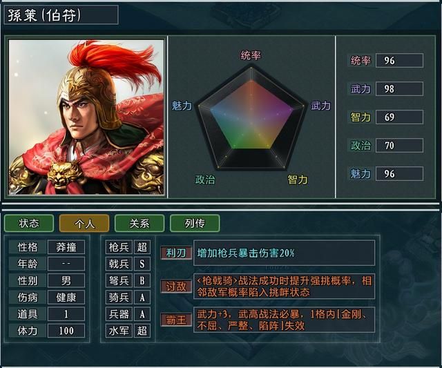 三国志11大浪淘沙特技详解十五：霸王飞将极武兵仙讨敌的效果及妙用