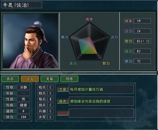 三国志11大浪淘沙特技详解36：名望清野商才安民循吏的效果及妙用