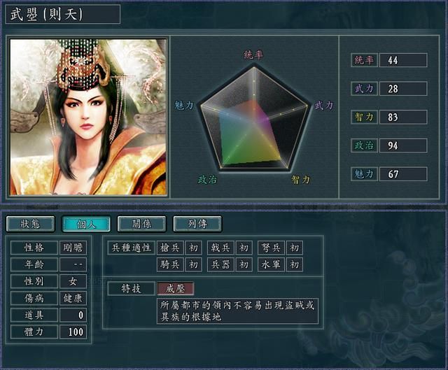 三国志11血色衣冠特技讲解十八：四亲威压的威力展示及妙用