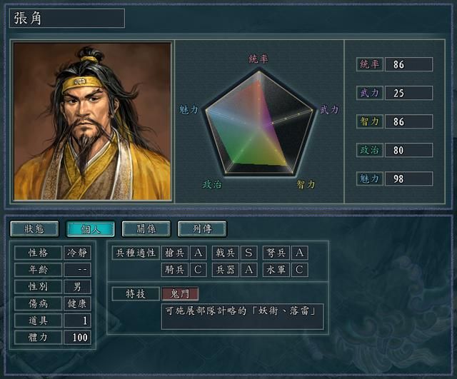 三国志11最强武将有哪些（四个一人即可一统天下的武将推荐）