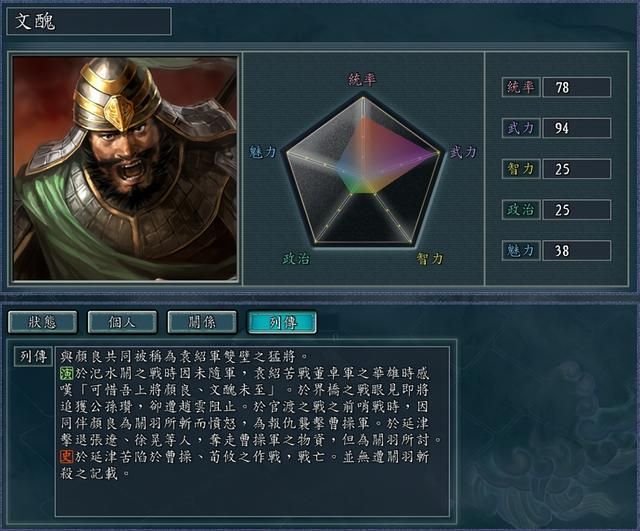 三国志11赵云竟曾与文丑战平（文丑的武力究竟有几何）