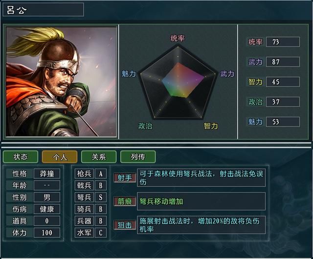 三国志11大浪淘沙中面板平庸但特技超强的四个武将推荐