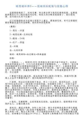 暗黑3技能使用心得：提高游戏效率的小技巧
