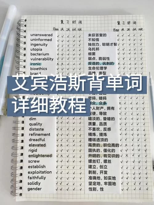 艾宾浩斯背单词软件推荐：高效记忆单词的秘诀