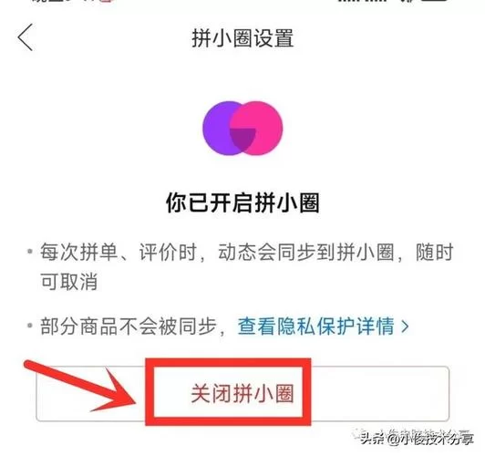 拼多多拼小圈太烦人？教你一键关闭拼小圈功能