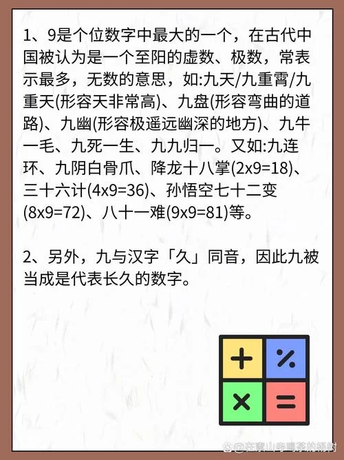 数字9的秘密：含义、用法及文化解读