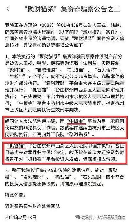 抓钱猫最新消息：案件进展及赔付方案详解