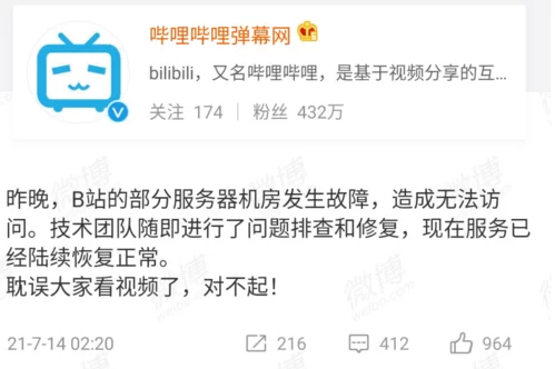 B站服务器崩溃补偿，自动续费怎么办？官方回应
