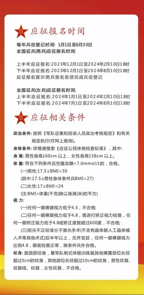 2024全国征兵网登录入口及应征报名流程详解 2024全国征兵网登录入口及应征报名流程详解
