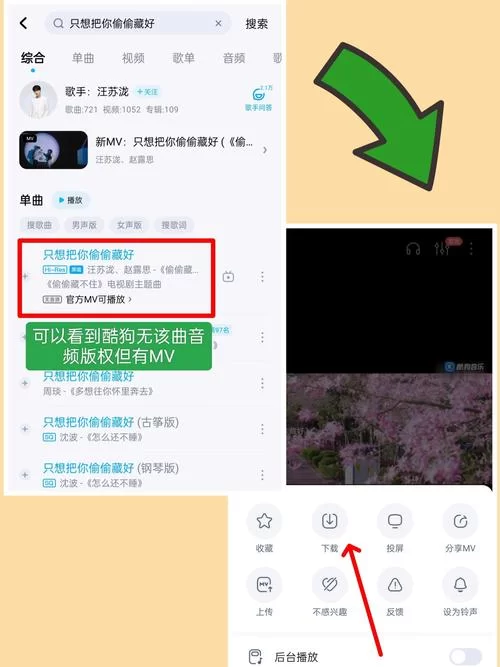 找不到酷狗MV？教你快速找到歌曲MV的方法