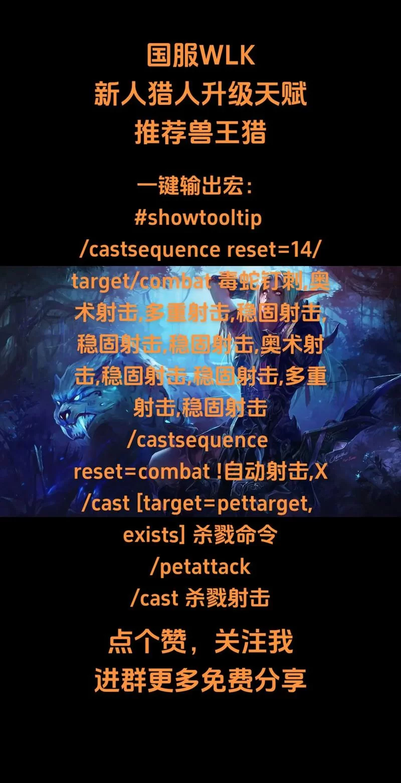 射击猎人一键输出宏：简单易用，轻松提升DPS