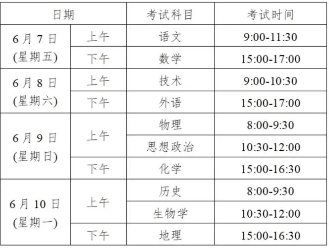2021年高考时间安排：6月7日、8日，家长考生都需要了解！