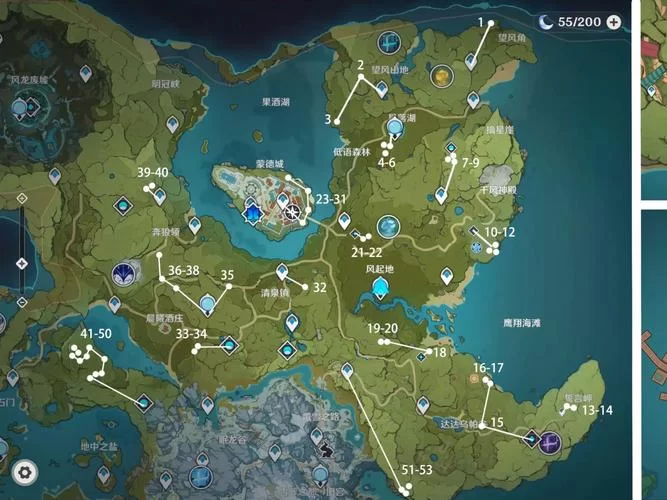 原神蒲公英籽哪里多？高效采集地图分享