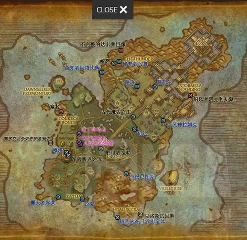 魔兽世界雷神岛稀有怪坐标：高效刷怪技巧分享