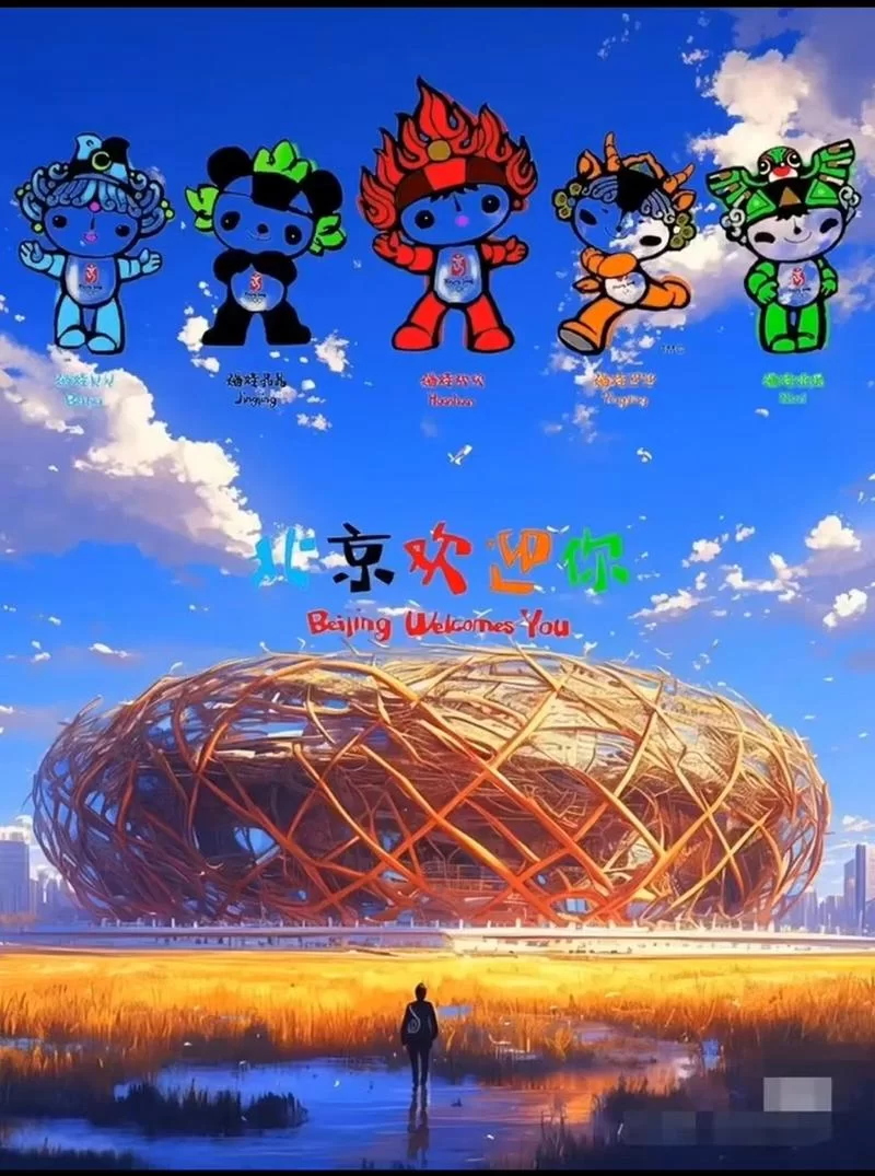2008北京奥运会吉祥物：几个福娃迎接世界？