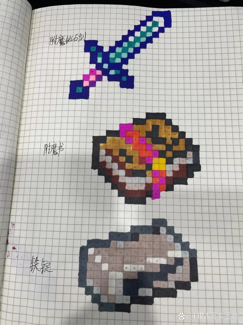 我的世界方格画大全：灵感爆棚，像素画爱好者看过来！