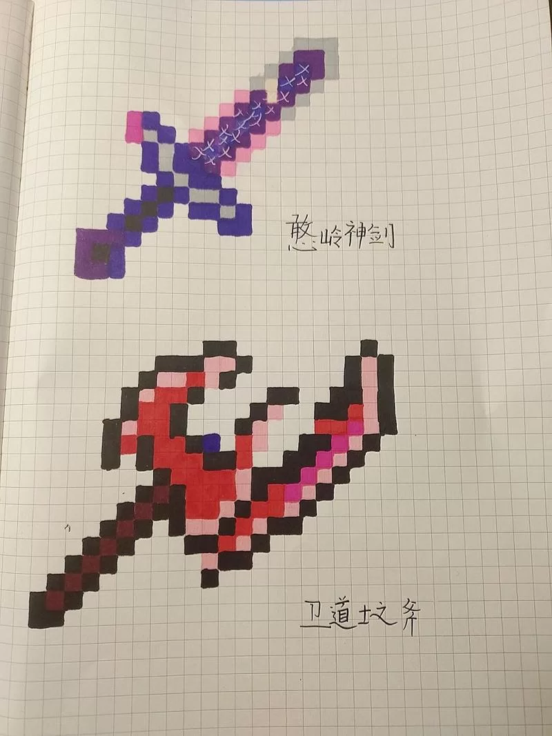 我的世界方格画大全：灵感爆棚，像素画爱好者看过来！