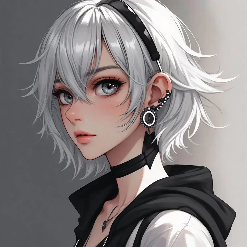 还在找头像？试试这款冷酷女生头像，回头率超高！