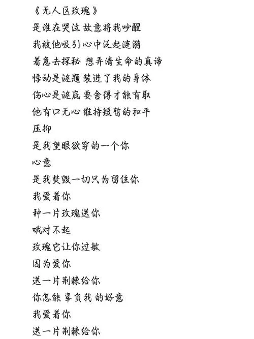 玫瑰少年歌词讲了什么故事？这些句子感动了无数人！
