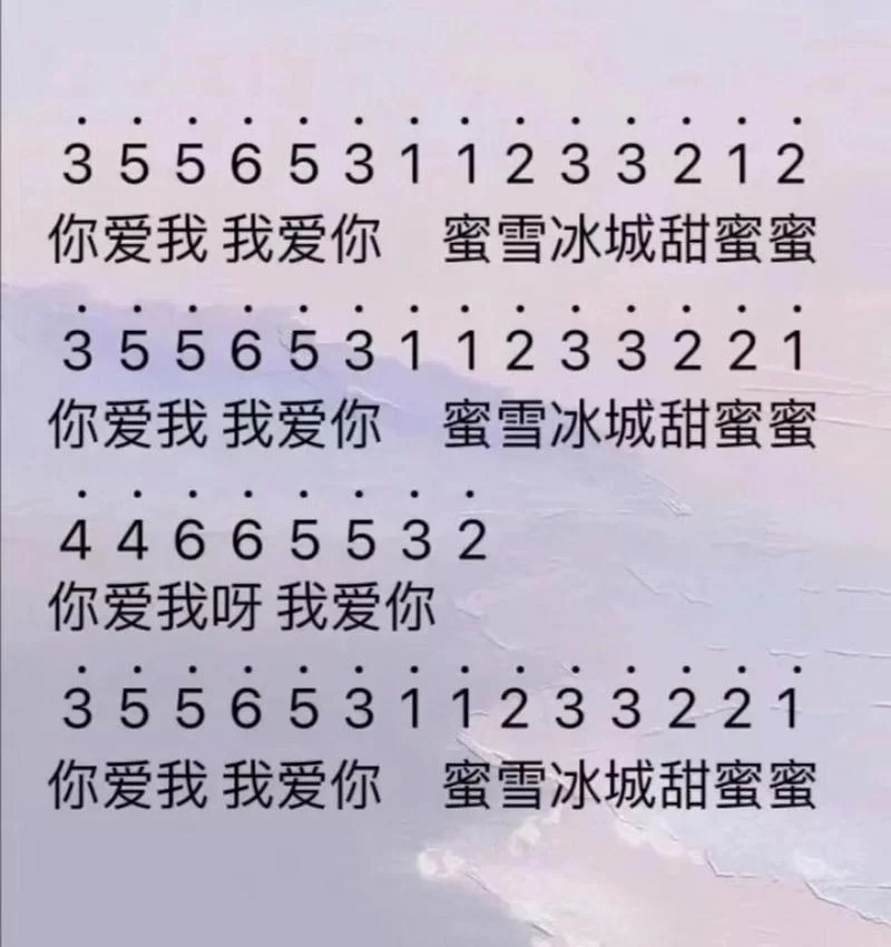 蜜雪冰城简谱怎么看？新手一看就会的教程来了！